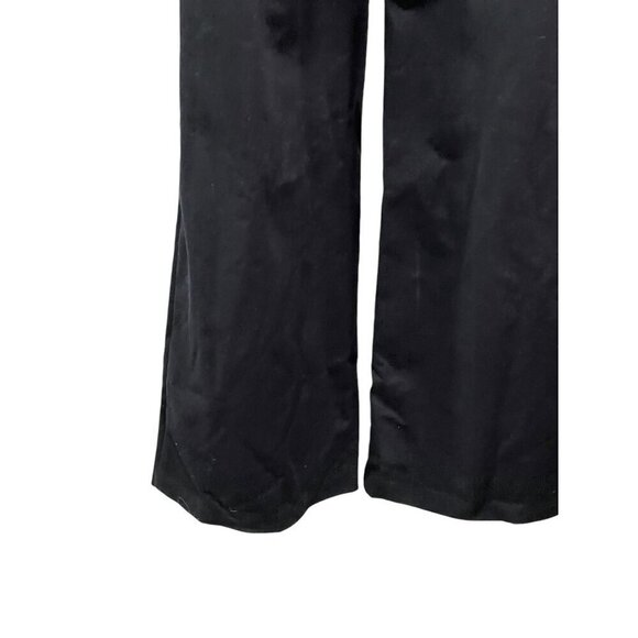 BCBGMAXAZRIA Womens Wool Blend Black Woven Suiting Jumpsuit Size 2 New - Picture 9 of 9